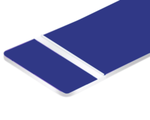 GS007 PVC Engraving Sheet 1.3mm Reflex Blue/White