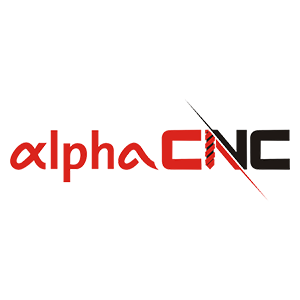 AlphaCNC industrial CNC machinery brand logo